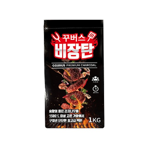 꾸버스 비장탄 1kg (8봉) 1BOX [도매]